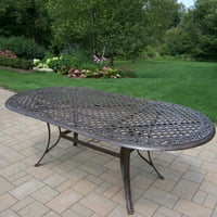 Oakland Living Mississippi 42-in Square Cast Aluminum Patio Dining Table