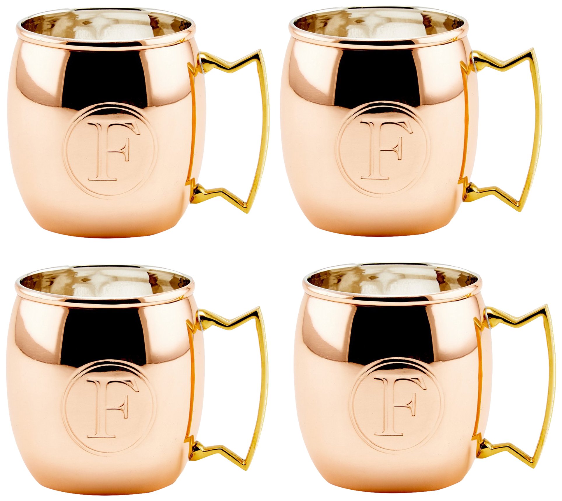 Old Dutch International 16 oz Copper Plated Moscow Mule Mugs, Set of 4
