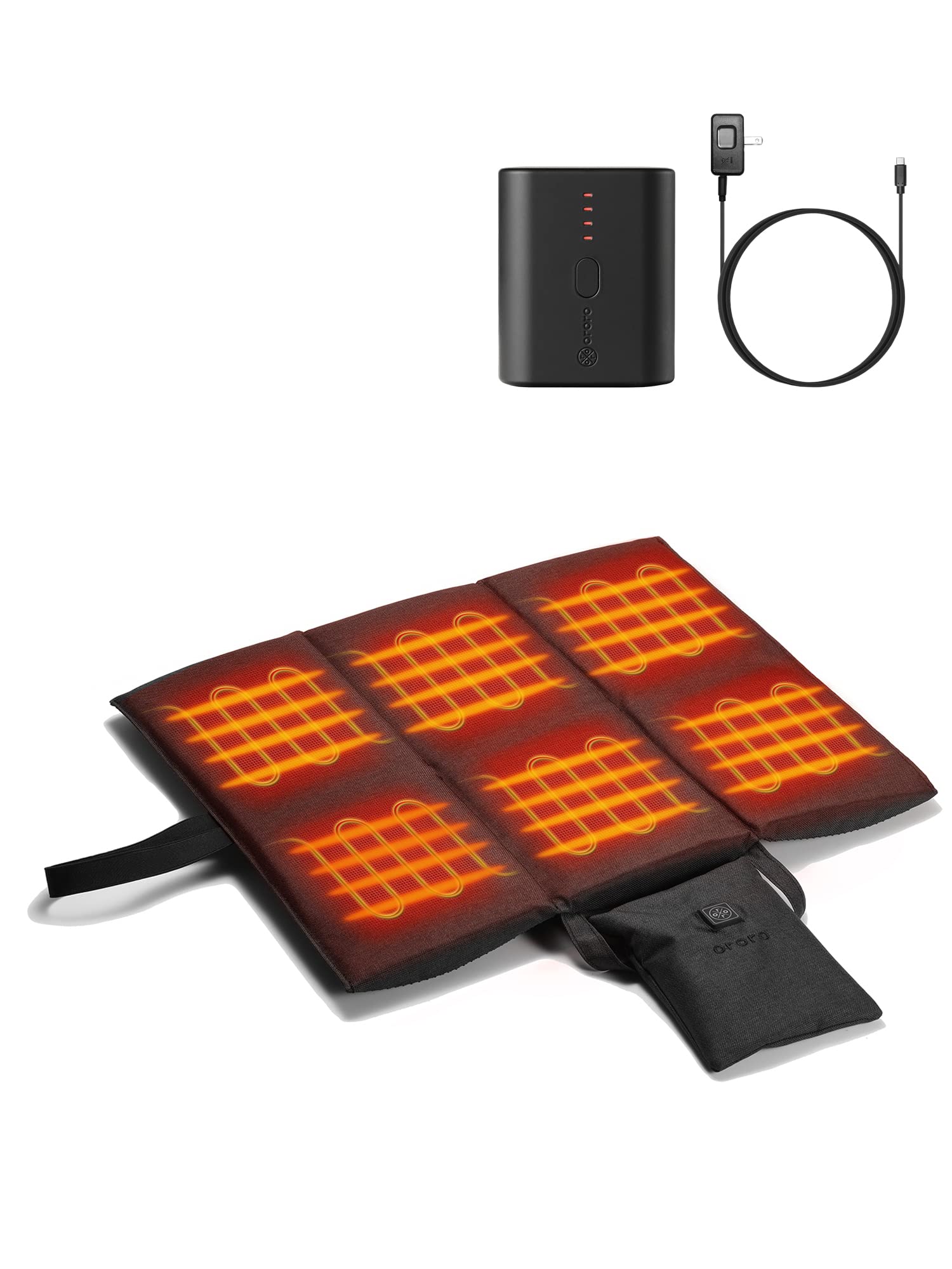 ORORO Heated Seat Cushion with Battery Pack