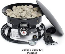 Outland Living Firebowl 893 Deluxe Propane Gas Fire Pit with Cooking Grate