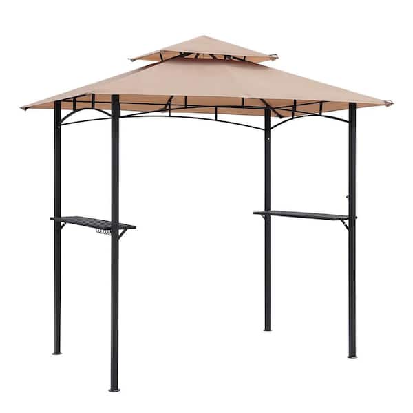 Outsunny 10' x 10' Steel BBQ Grill Gazebo with Vented Roof