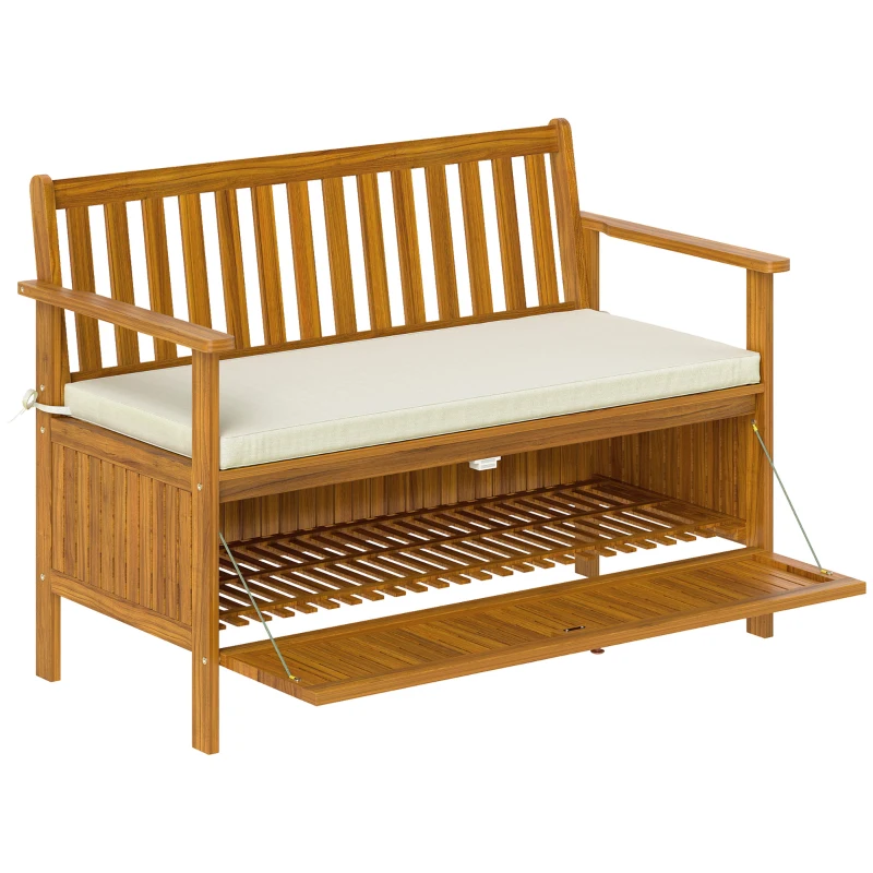 Outsunny Acacia Wood Outdoor Garden Bench