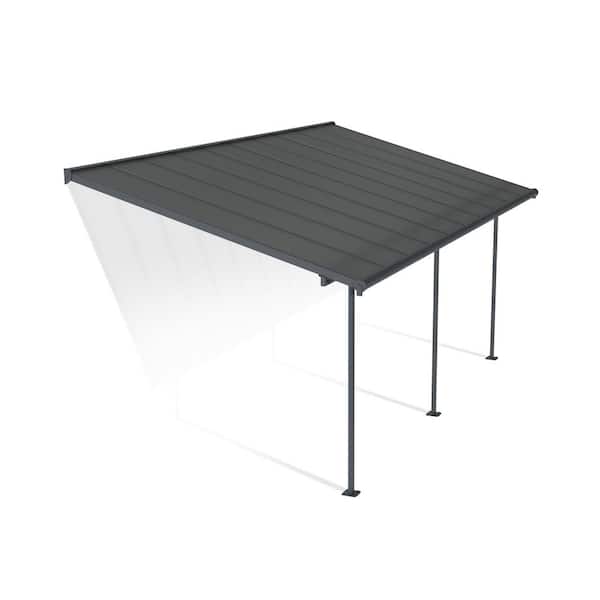 Palram Canopia Feria 10 ft. x 20 ft. Gray Patio Cover