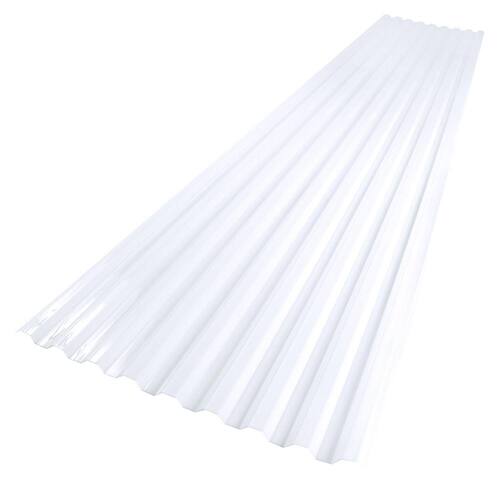 Palram - Canopia Suntuf 26 in. x 12 ft. Clear Corrugated Polycarbonate Roofing Sheet