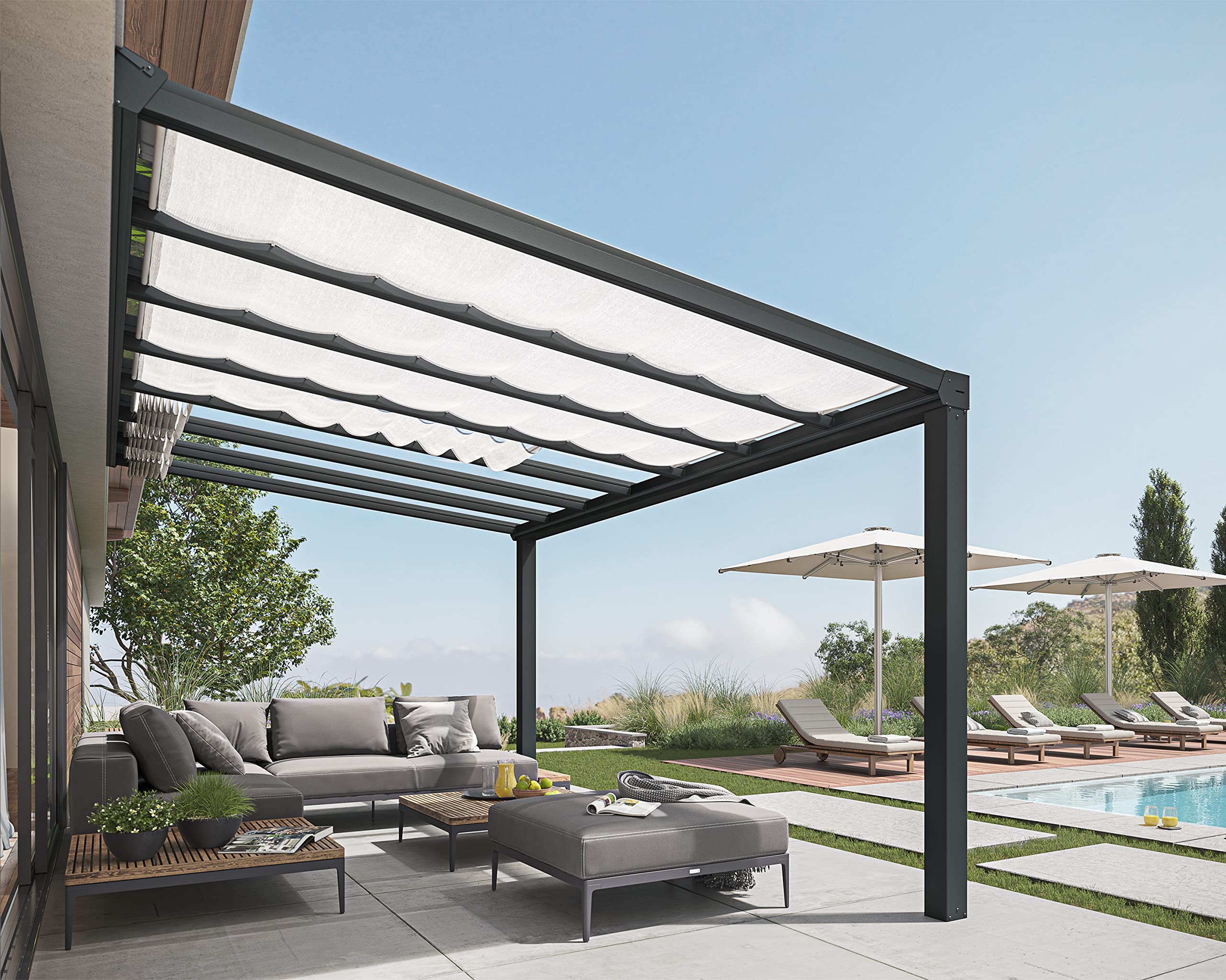 Palram Feria 13 ft. x 19.7 ft. Attached Patio Cover