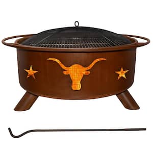 Patina Products Longhorn Fire Pit with Spark Screen