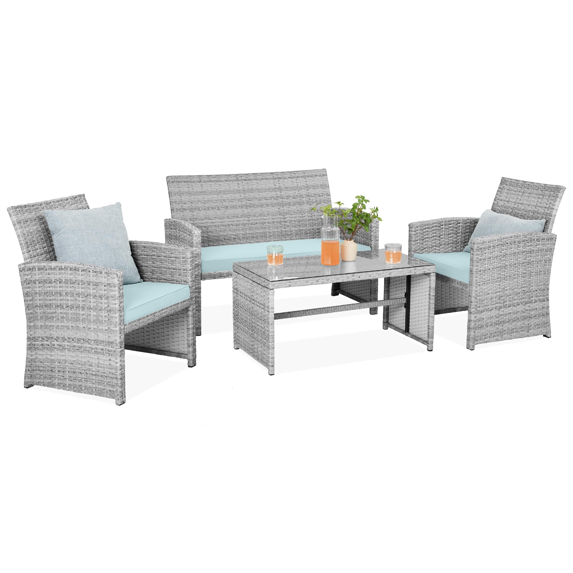 Patio Festival 6-Piece Outdoor Patio Furniture Conversation Set