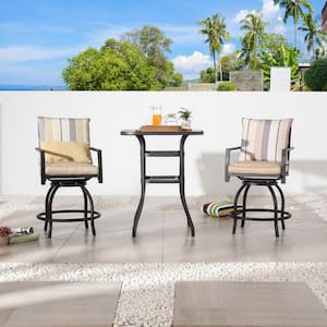 PatioFestival 7-Piece Mosaic Tile-Top Outdoor Dining Set with Cushions