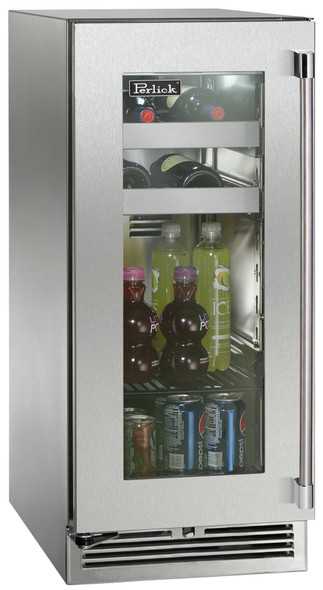 Perlick HP15BS-3-3L 15-Inch Outdoor Rated Beverage Center