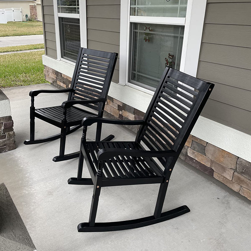 Phi Villa 3-Piece Outdoor Rocking Adirondack Chair Set