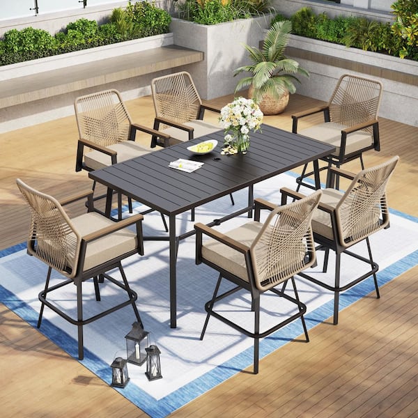 PHI VILLA 5-Piece Outdoor Bar Height Patio Set