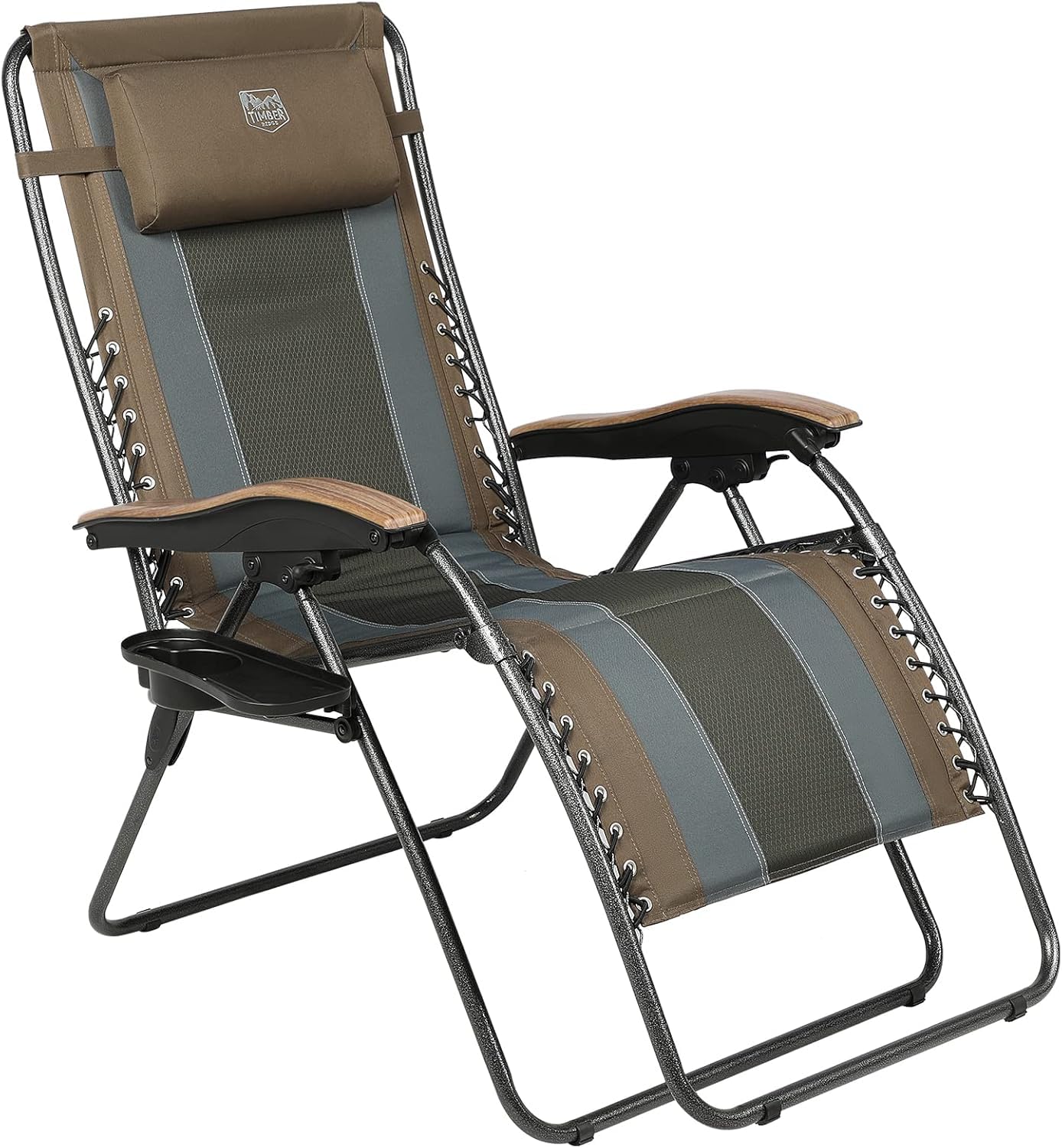 PHI VILLA Oversized Padded Zero Gravity Lounge Chair with Headrest