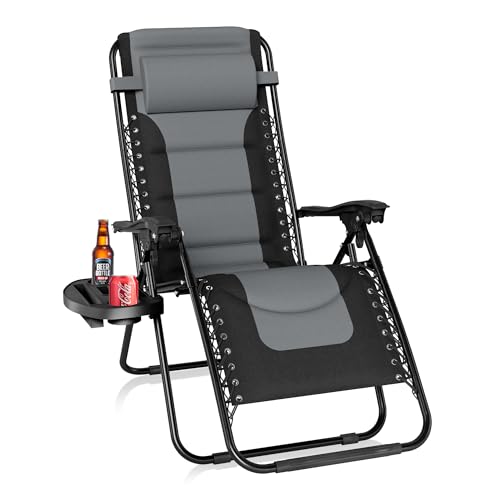 PHI VILLA Zero Gravity Chair with Shade Canopy