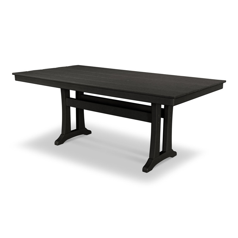 POLYWOOD Farmhouse Trestle 72-in Dining Table