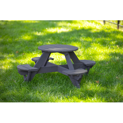 POLYWOOD Kids 3-Piece Outdoor Table and Chair Set