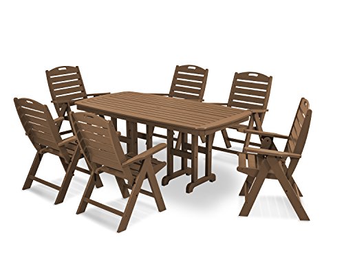 POLYWOOD Nautical 5-Piece Teak Dining Set