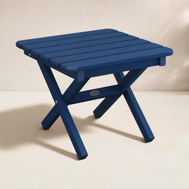 POLYWOOD Nautical Folding Side Table