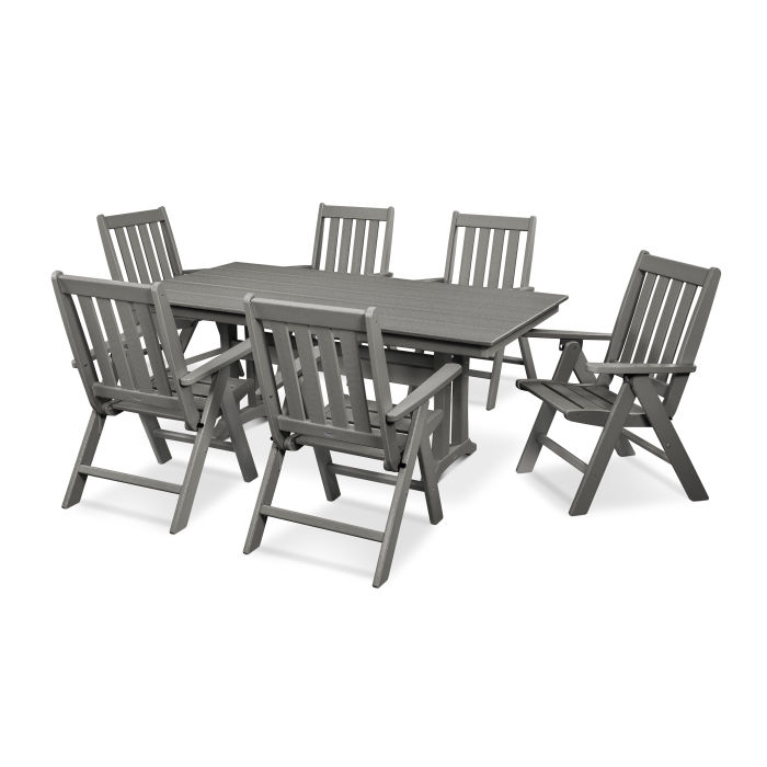 Polywood Vineyard Farmhouse Table & Chair Set