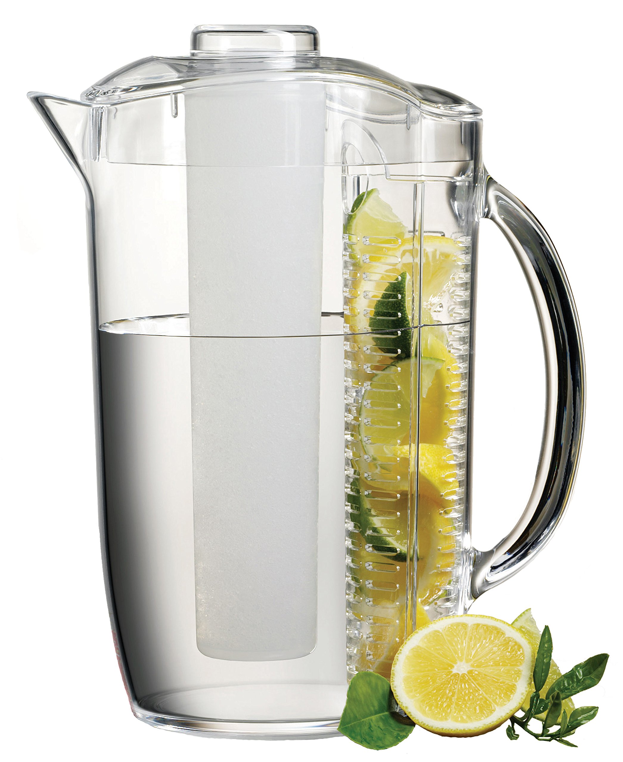 Prodyne Iced Fruit Infusion 3-Quart Pitcher with Ice Tube