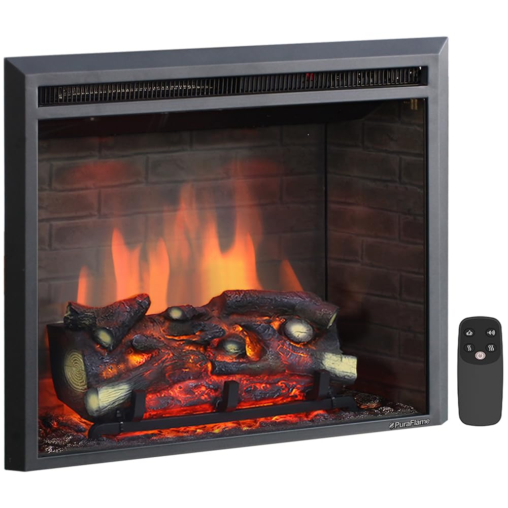 PuraFlame 33" Western Electric Fireplace Insert