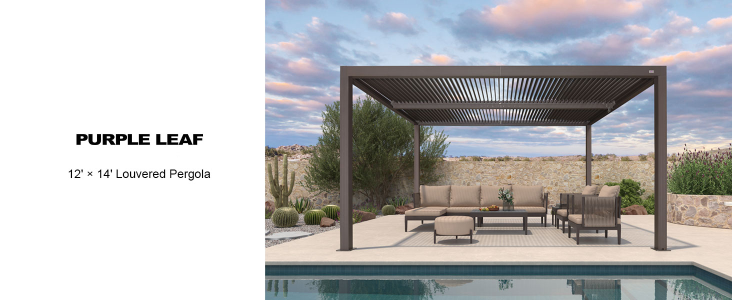 Purple Leaf 12x14 Outdoor Pergola Replacement Canopy
