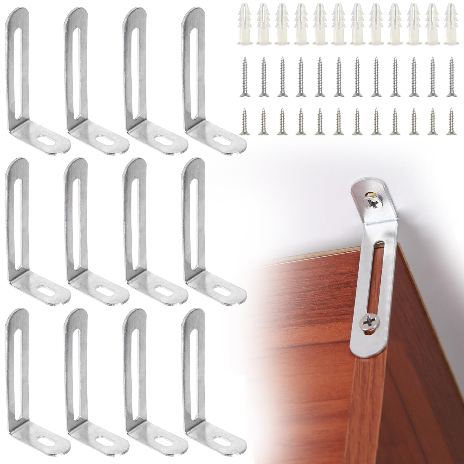 QuakeHOLD! 4510 Furniture Anchor Kit (4-Pack)