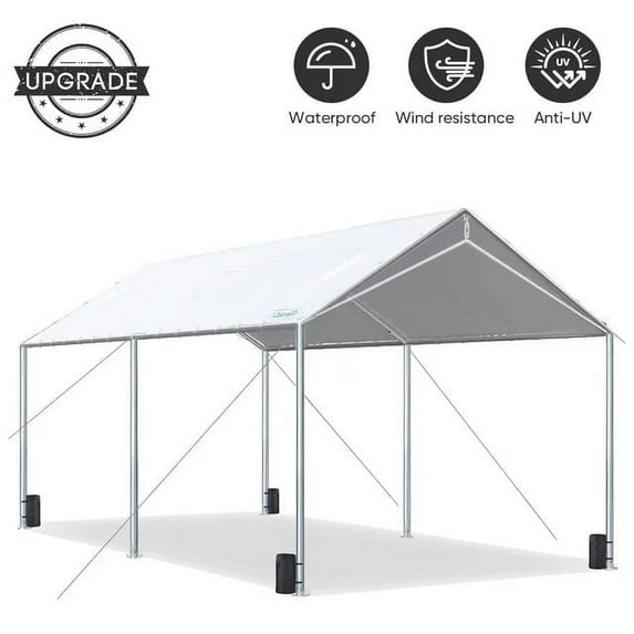 Quictent 10x13 ft Heavy Duty Steel Pergola with Canopy