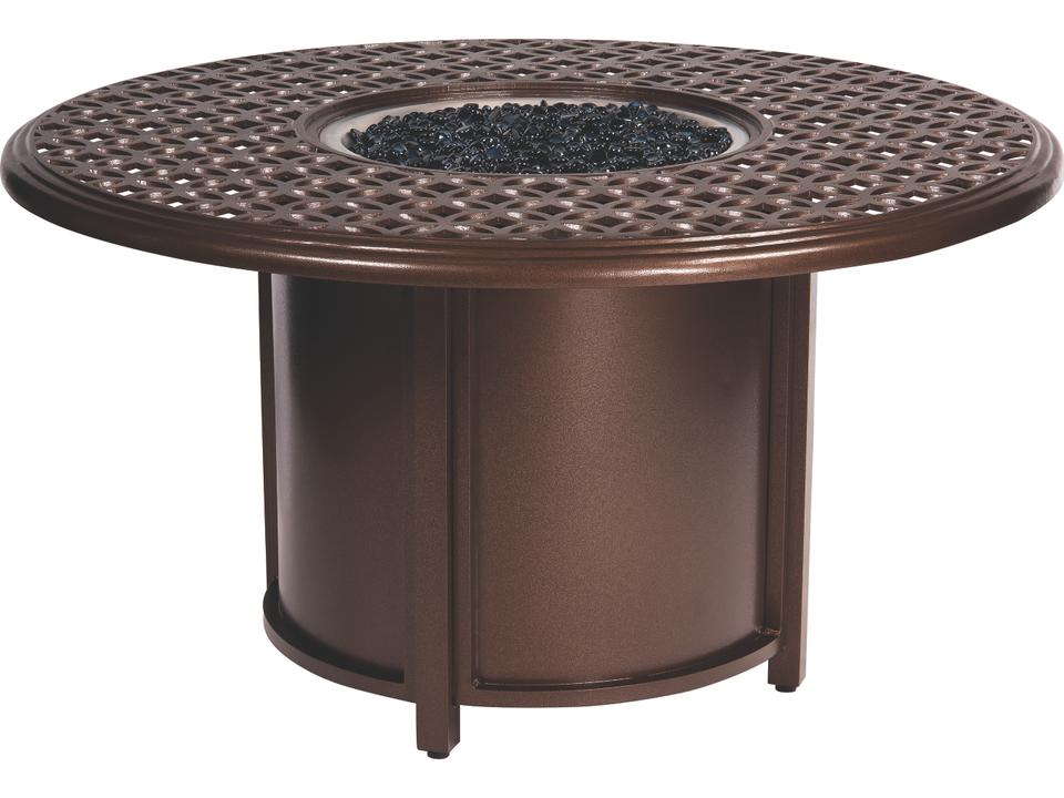 Real Flame Caspian 48-Inch Propane Fire Pit Table, Cast Aluminum