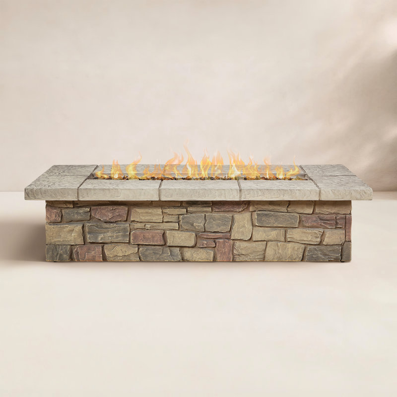 Real Flame Sedona Rectangle Outdoor Propane Fire Table