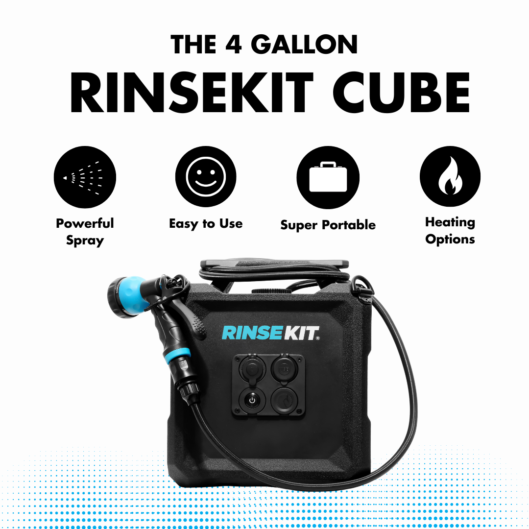 RinseKit Plus Portable Pressurized Outdoor Shower