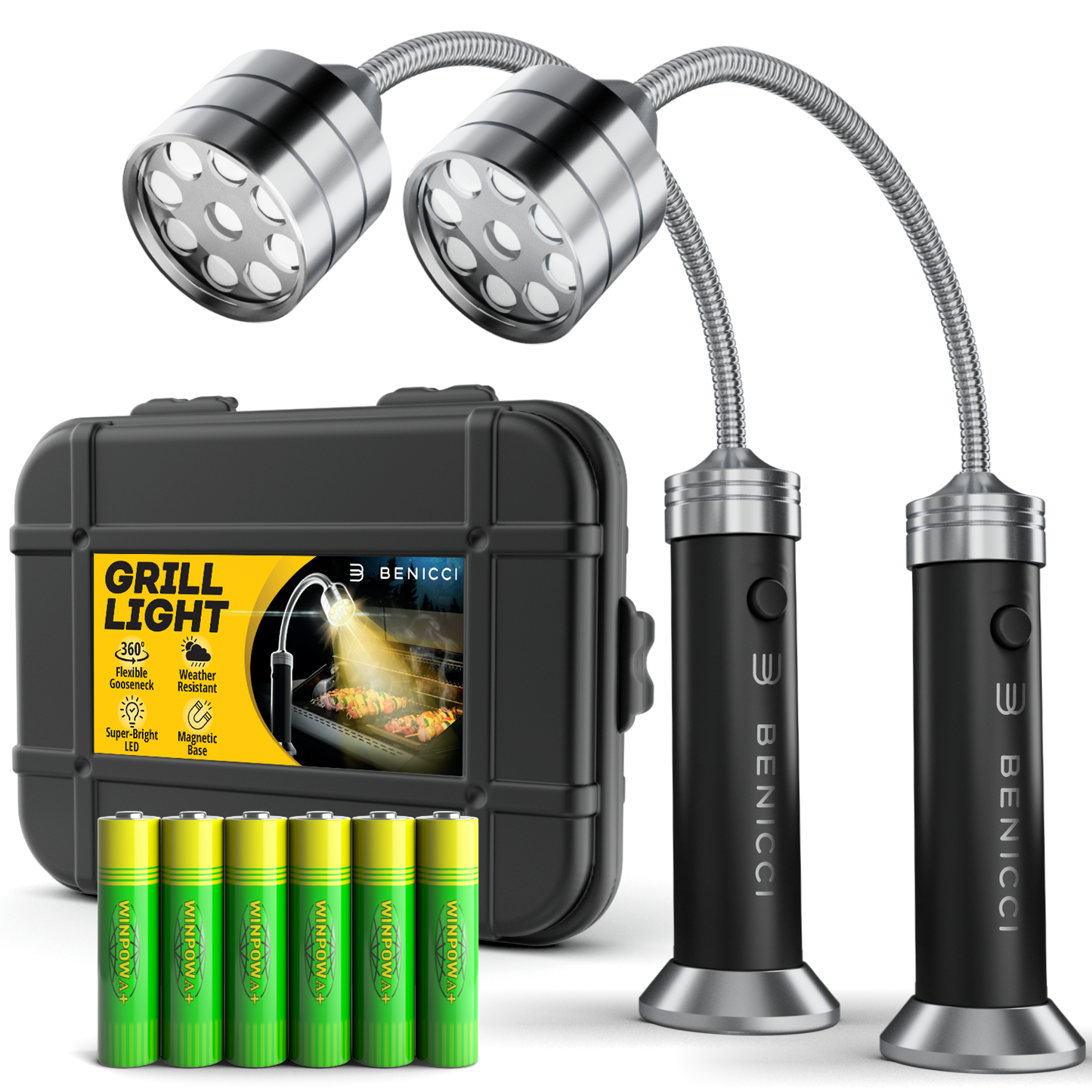 ROMANTICIST 21 LED BBQ Grill Light Flexible Arms