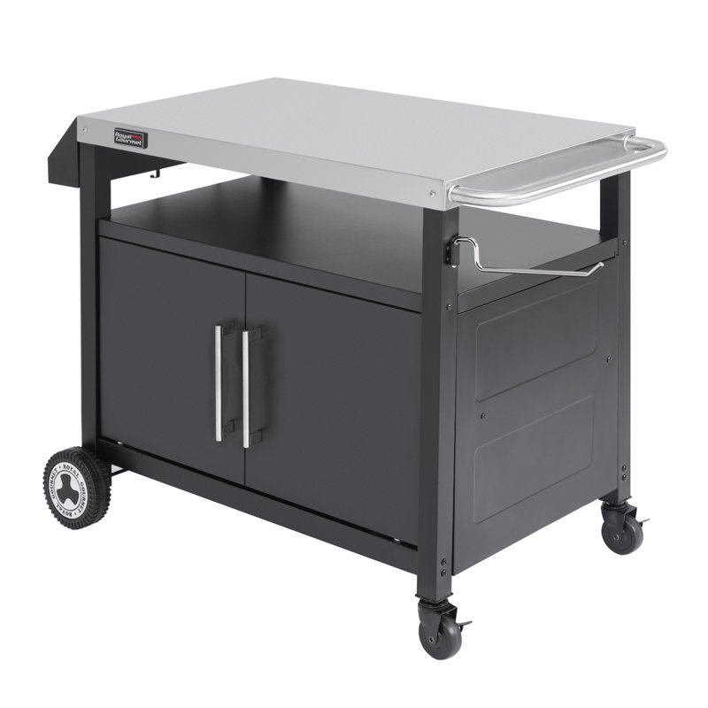 Royal Gourmet Stainless Steel Outdoor Kitchen Cabinet with Two Drawers and Door