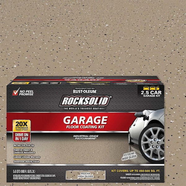 Rust-Oleum RockSolid 20X Polycuramine Garage Floor Coating Kit