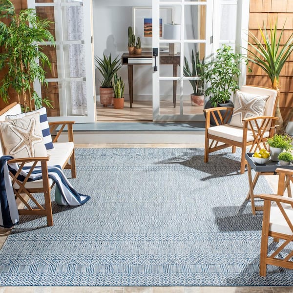 Safavieh Courtyard Collection Geometric Indoor/Outdoor Area Rug