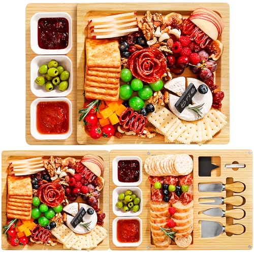 SMIRLY Charcuterie Board Set with Knife Set