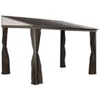 Sojag Portland 10 ft. x 12 ft. Galvanized Steel Pergola with Polycarbonate Roof