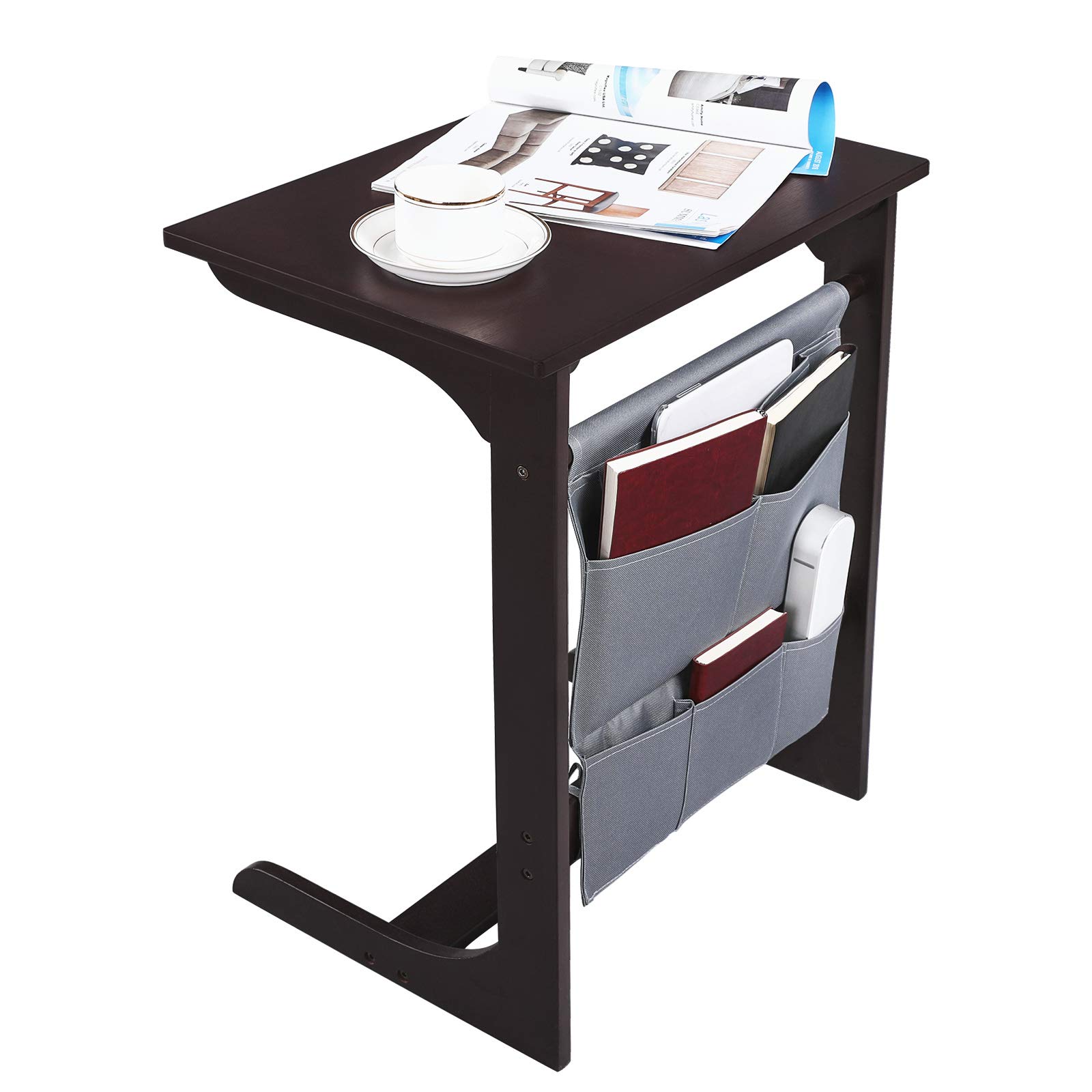 SONGMICS Foldable Bamboo Side Table