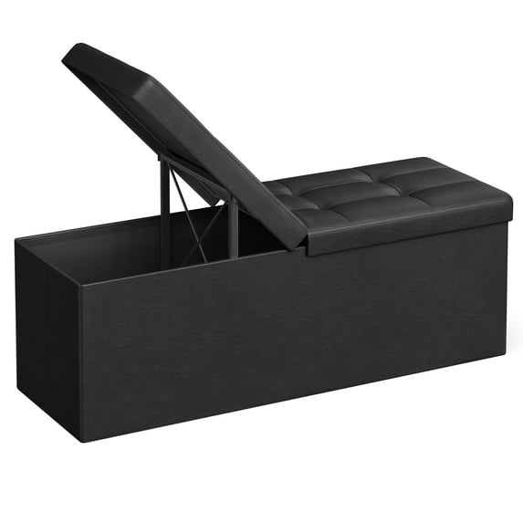 SONGMICS Folding Lounge Chair with Footrest