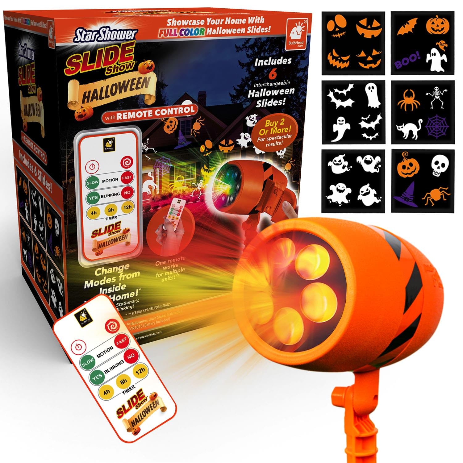 Star Shower Slide Show Holiday Projector