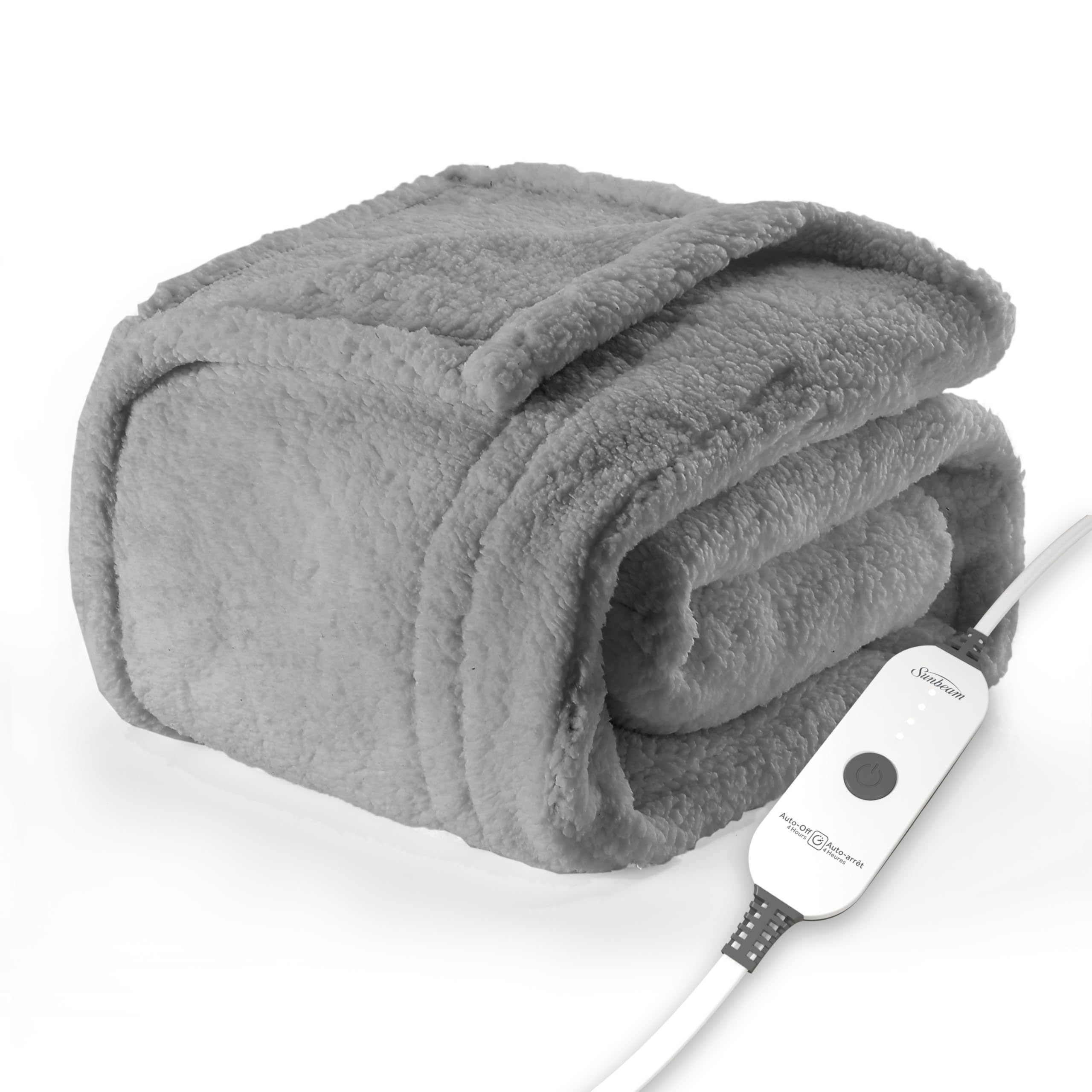 Sunbeam LoftTec Sherpa Heated Throw Blanket