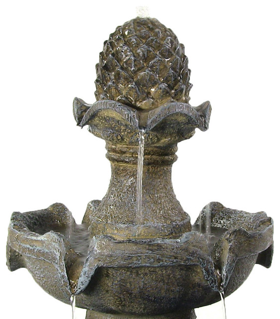 Sunnydaze Decor 3-Tier Solar-on-Demand Garden Fountain