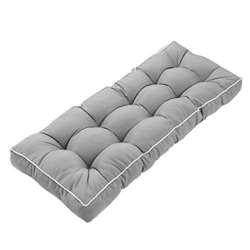 Sunnydaze Decor 4.5-Inch Thick Tufted Outdoor Bench Cushion