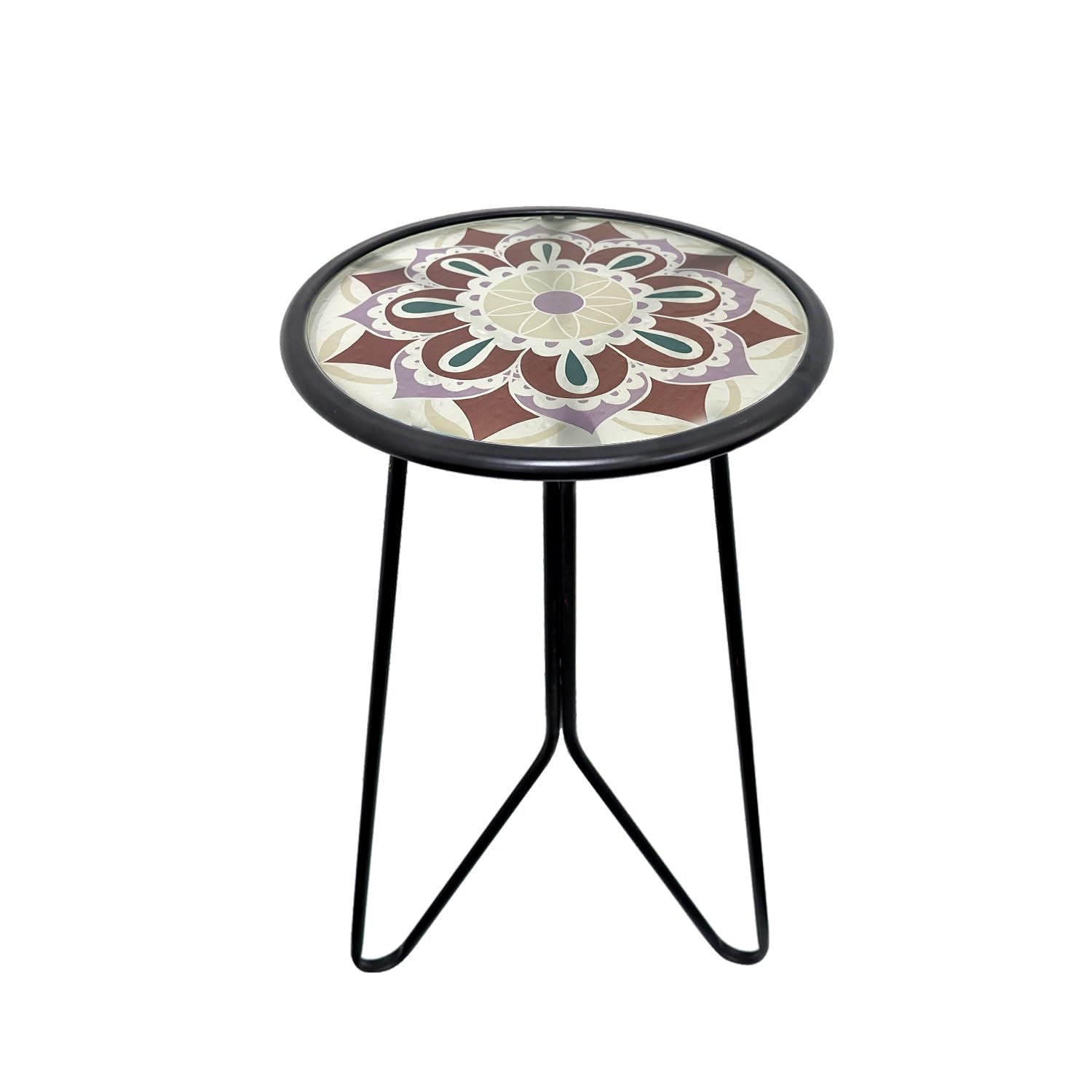 Sunnydaze Decor Mosaic Tile-Top Outdoor Patio Side Table