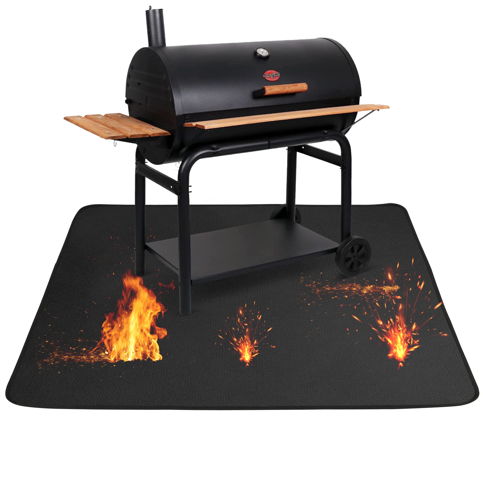 Sunnydaze Heavy-Duty Fire Pit Pad and Ember Mat 48 Inch