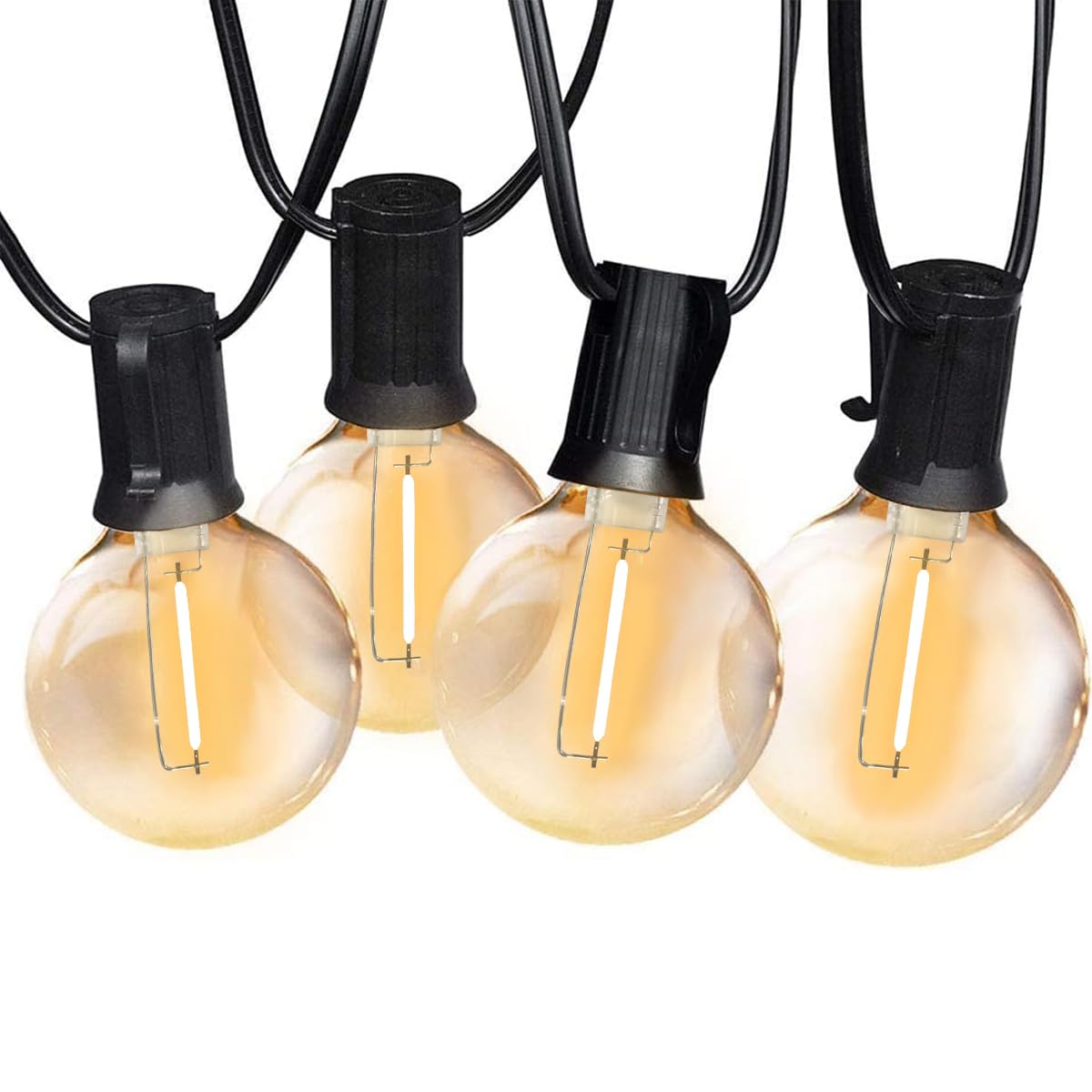 Sunthin 48ft Outdoor String Lights with S14 Shatterproof Bulbs