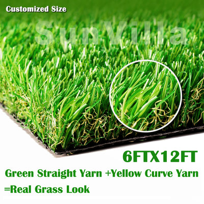 SunVilla Realistic Artificial Grass Turf 6ft x 9ft