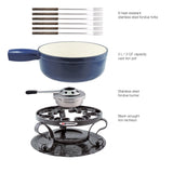 Swissmar Lugano 9-Piece Cast Iron Fondue Set