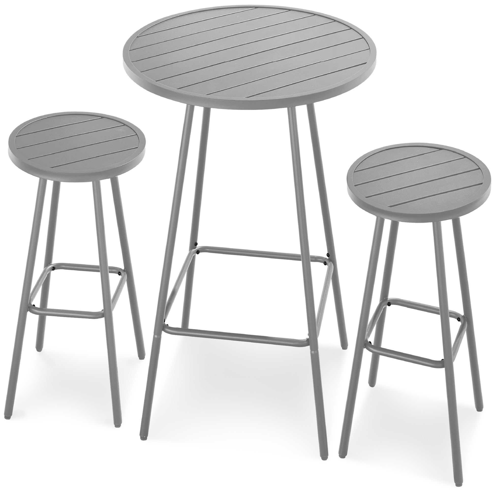 Tangkula 5-Piece Outdoor Bar Height Patio Dining Set