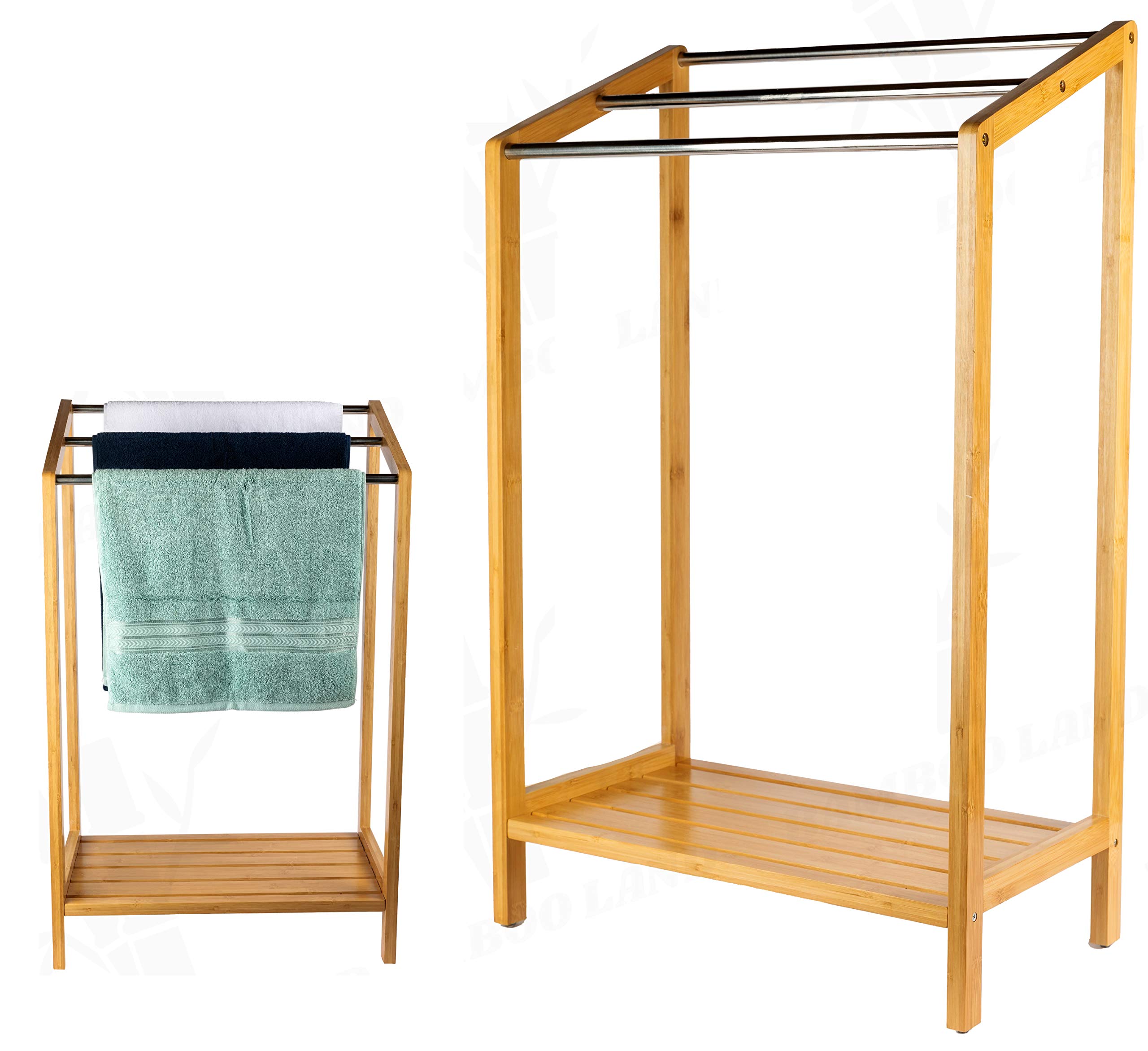 Tangkula Outdoor Freestanding Towel Rack Stand