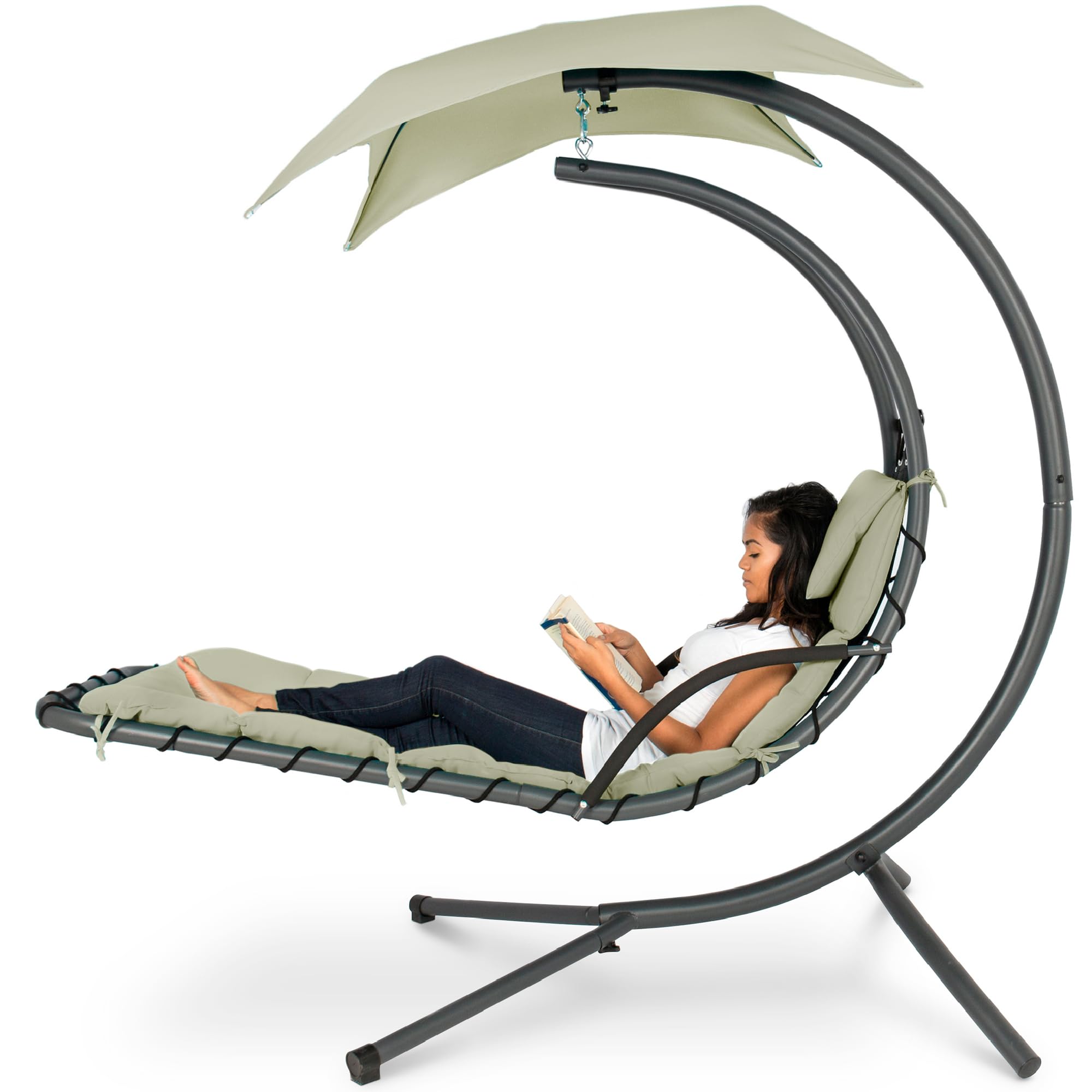 Tangkula Outdoor Hanging Daybed Swing